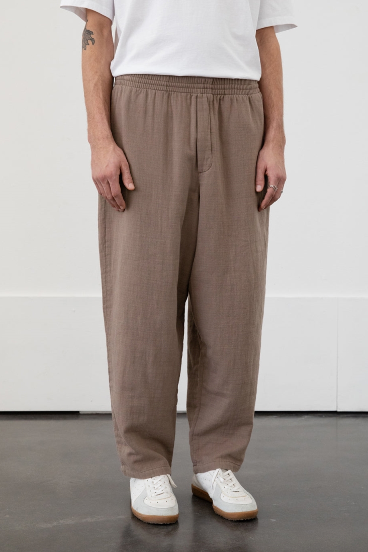 Image of Rotholz mannen vegan Broek Wijd Bruin