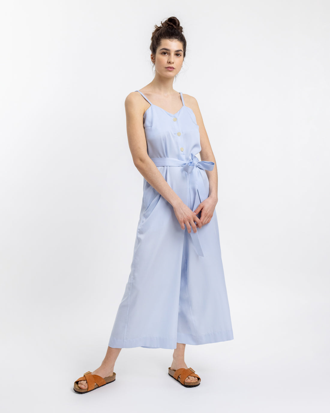 Rotholz womens vegan Jumpsuit Light Blue