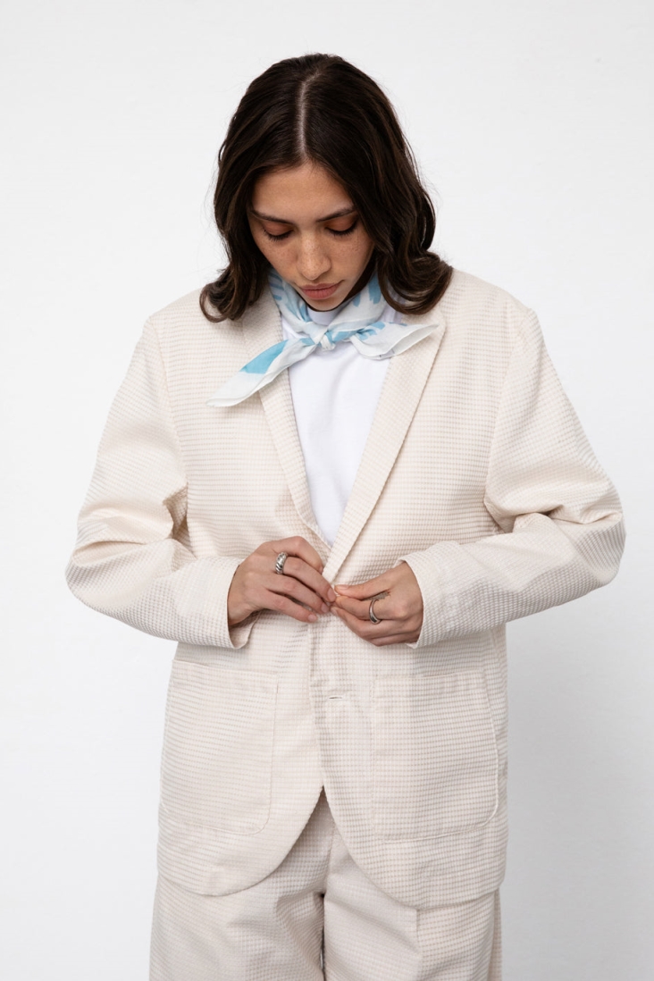 Image of Rotholz dames vegan Blazer Casual Zand