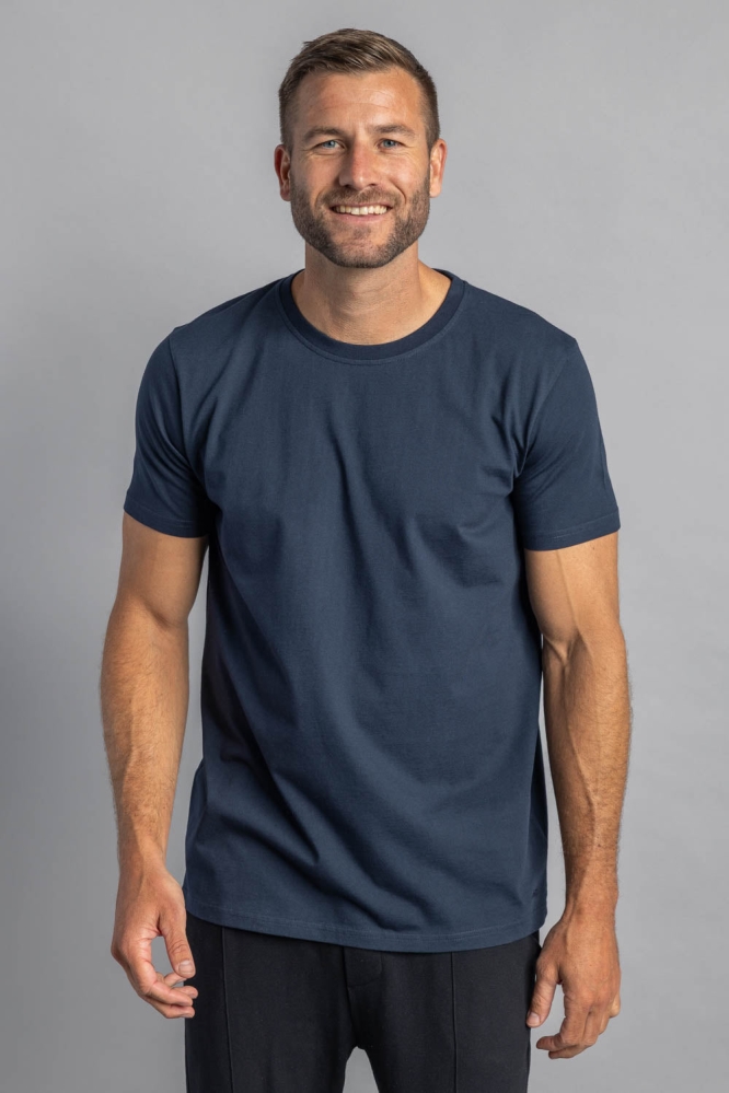 DIRTS men vegan T-Shirt Premium Blank Slim Navy