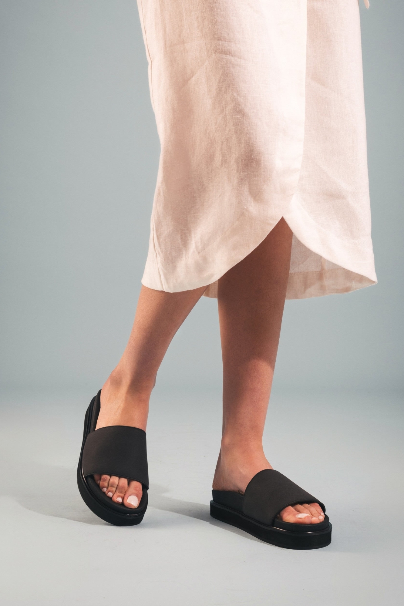 Image of NAE dames vegan Sandalen Okina Zwart