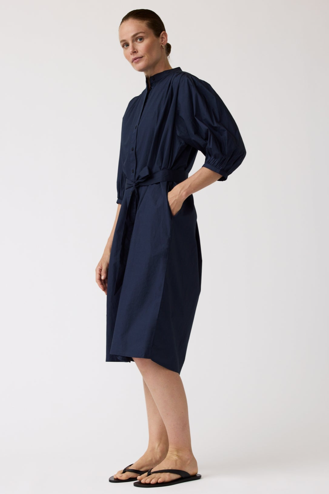 Alchemist Damen vegan Kleid Camellia Navy