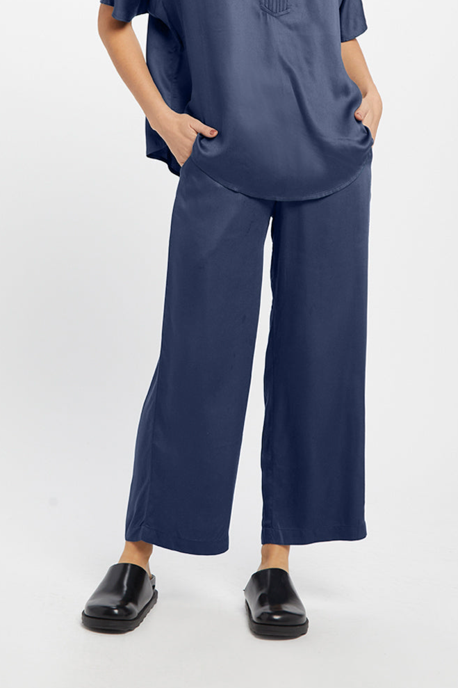 Neu Nomads Damen vegan Hose Cropped Palazzo Carina Midnight