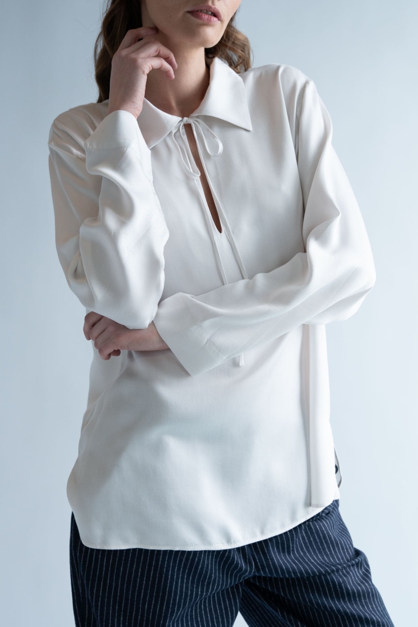 Neu Nomads Damen vegan Bluse Bettina Tunika Schneewittchen