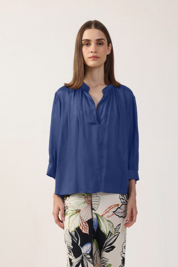 Neu Nomads Damen vegan Bluse Juno Bluejay