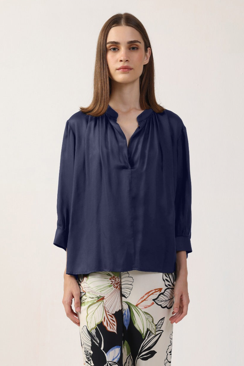 Neu Nomads Damen vegan Bluse Juno Mitternacht