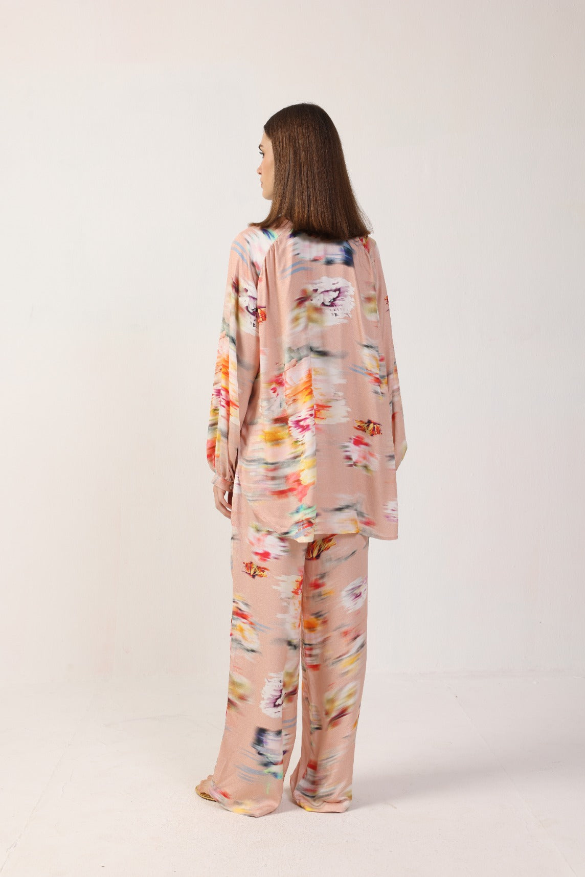Neu Nomads womens vegan Pants Palazzo Carina Flower Blur