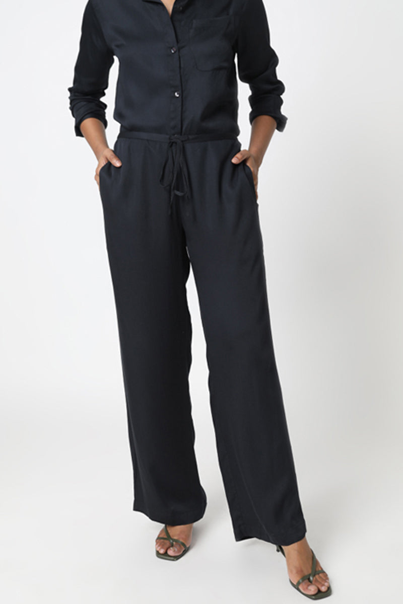 Image of Neu Nomads dames vegan Broek Palazzo Wijde Pijp Zwart