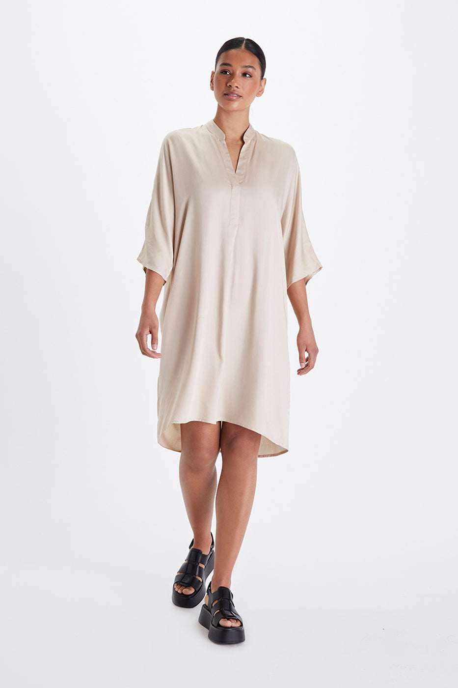 Image of Neu Nomads dames vegan Jurk Kerala Champagne