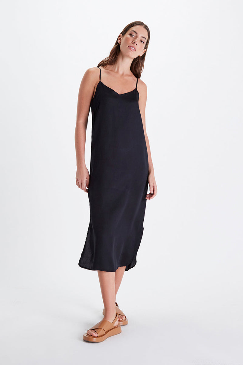 Neu Nomads Damen vegan Slip Dress Easy Black