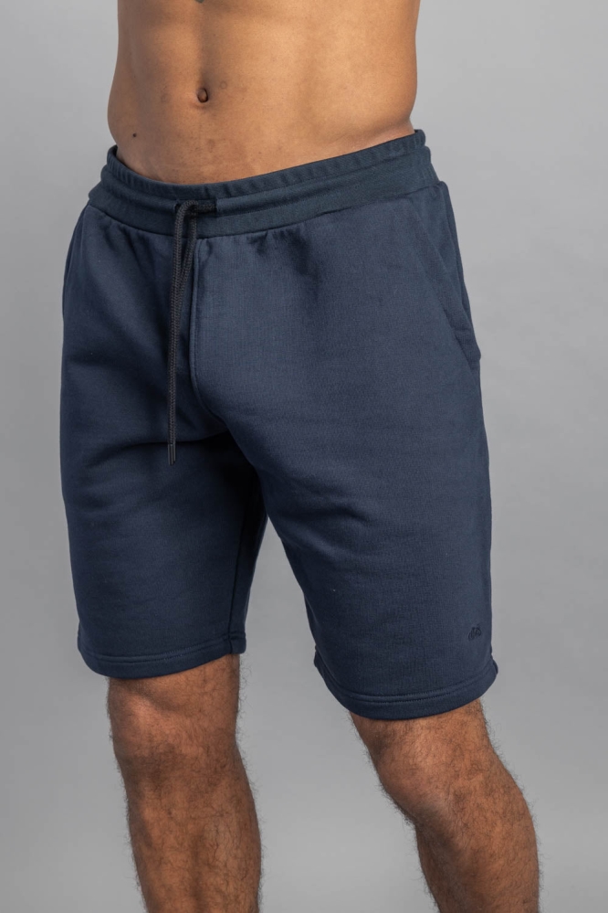 Image of DIRTS mannen vegan Sweatshorts Marineblauw
