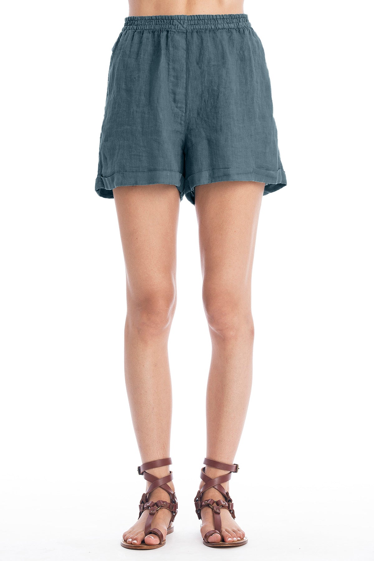 RAVENS VIEW IBIZA Damen vegan Shorts Creta Ocean Blue