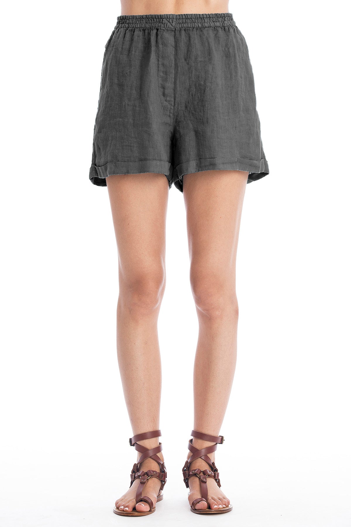 RAVENS VIEW IBIZA Damen vegan Kurze Hose Creta Anthrazit