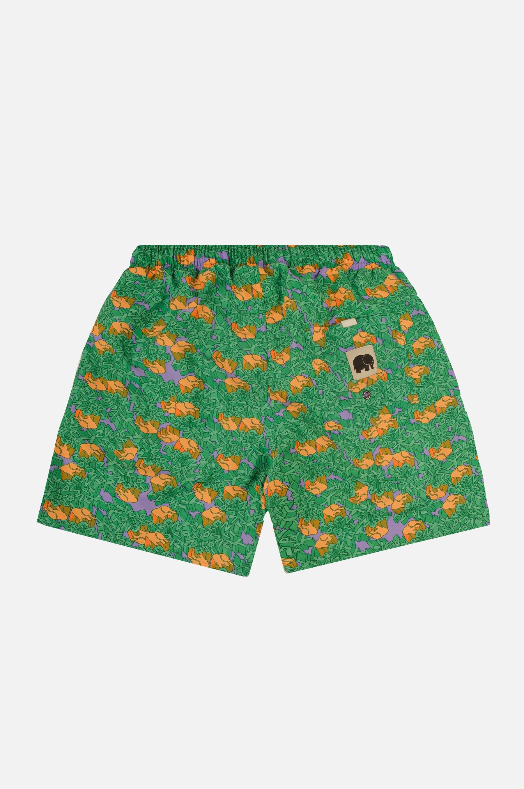 Trendsplant men vegan Swim Short Trippyplant Mystic Mint