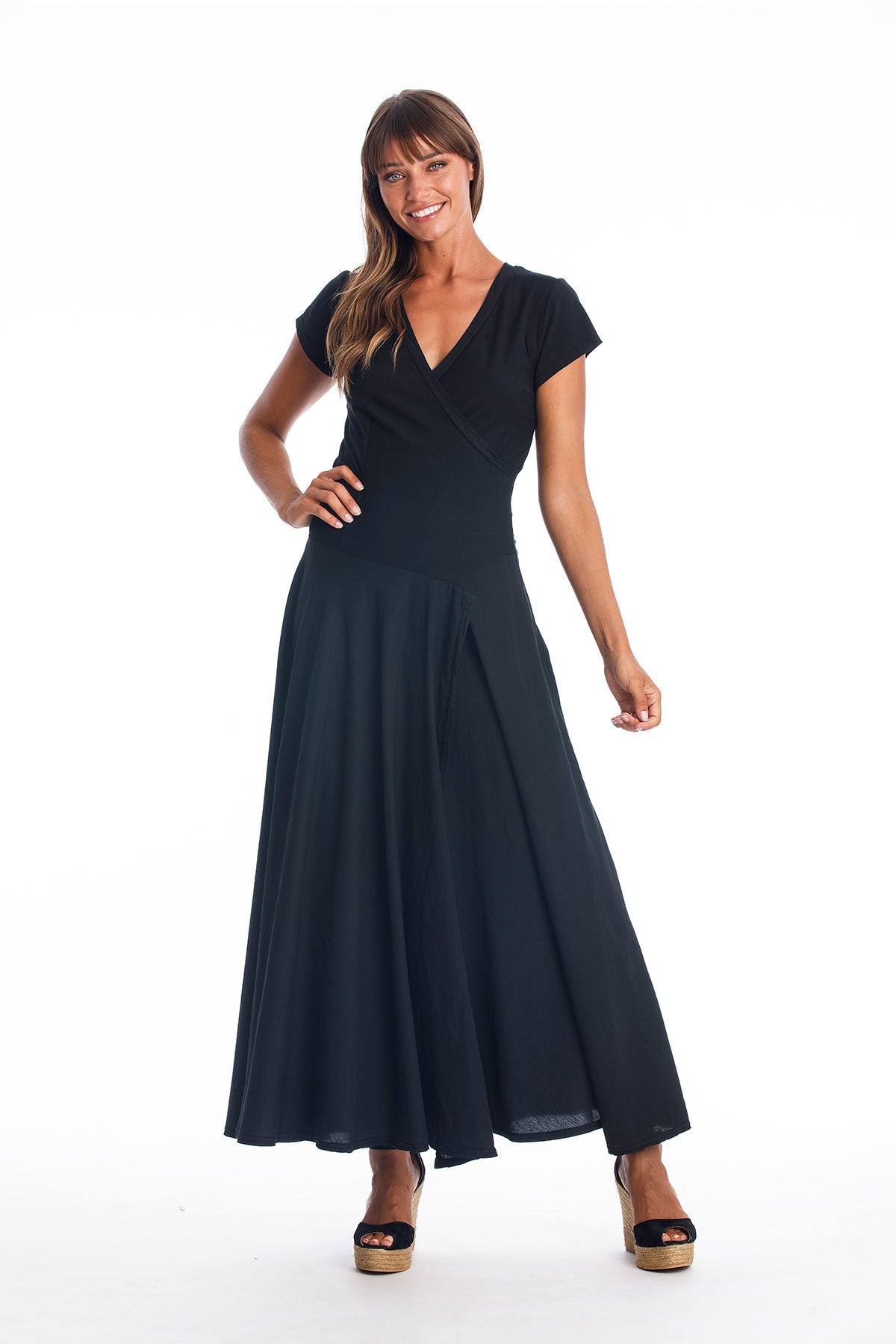 RAVENS VIEW IBIZA Damen vegan Kleid Veronika St Schwarz