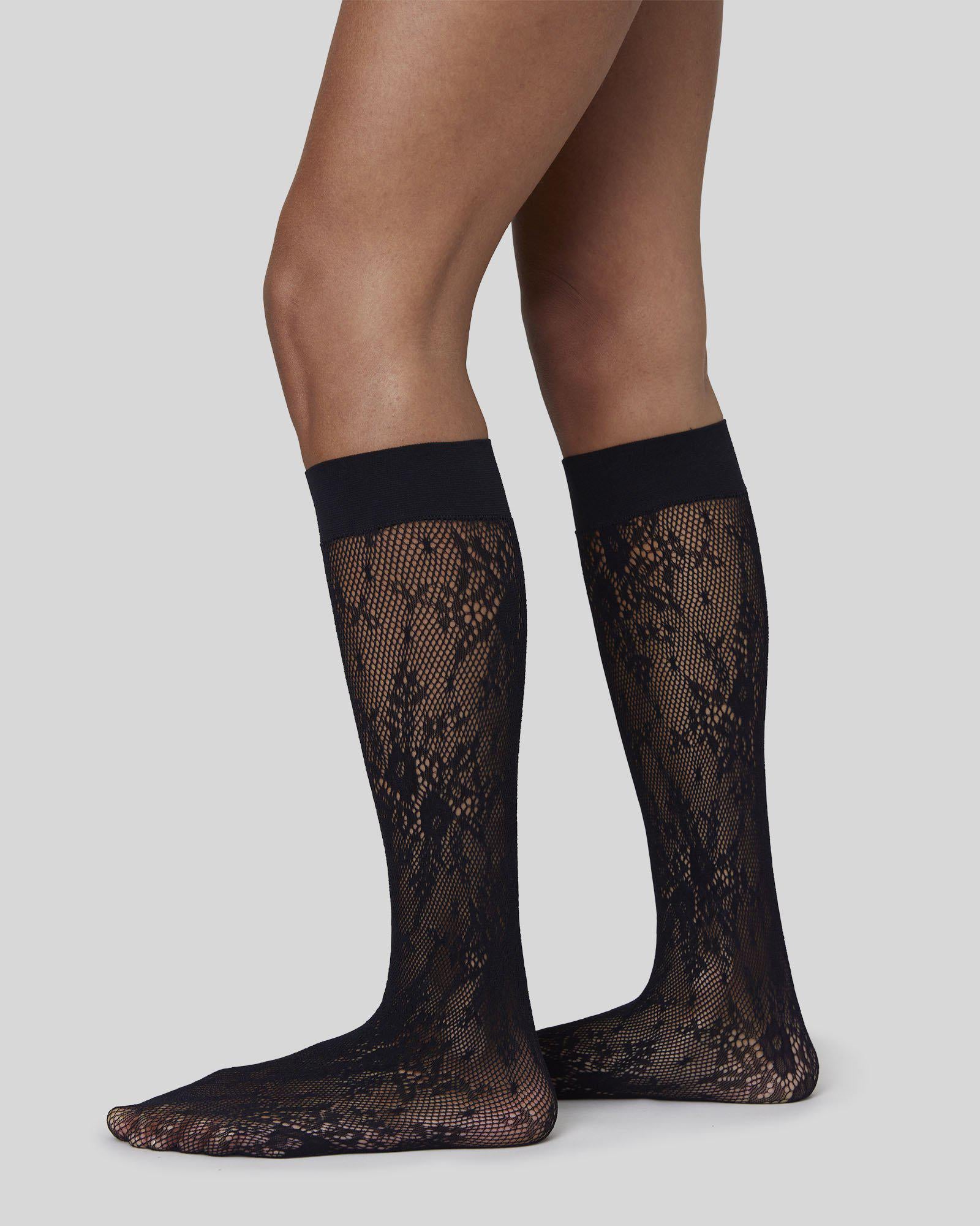 Swedish Stockings womens vegan Multipack 3x Knee Highs Rosa Multicolour