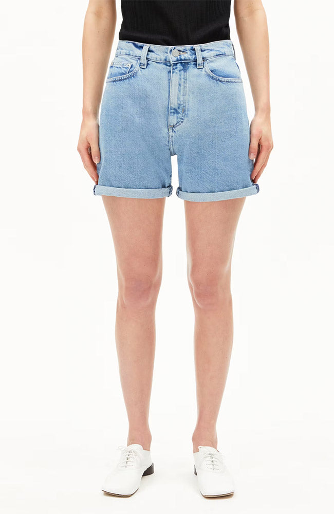 ARMEDANGELS Damen vegan Shorts Denim Sheeari Fresh Blau
