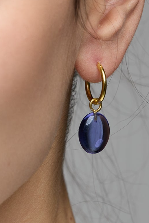 Amadeus Damen vegan Ohrringe Eden Gold & Amethyst