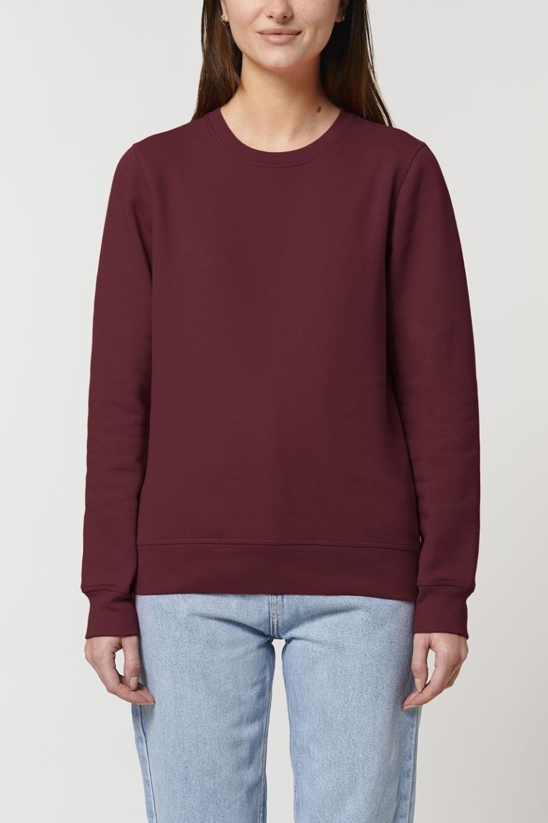 UNIPOLAR Herren vegan Pullover Rolin Burgundy