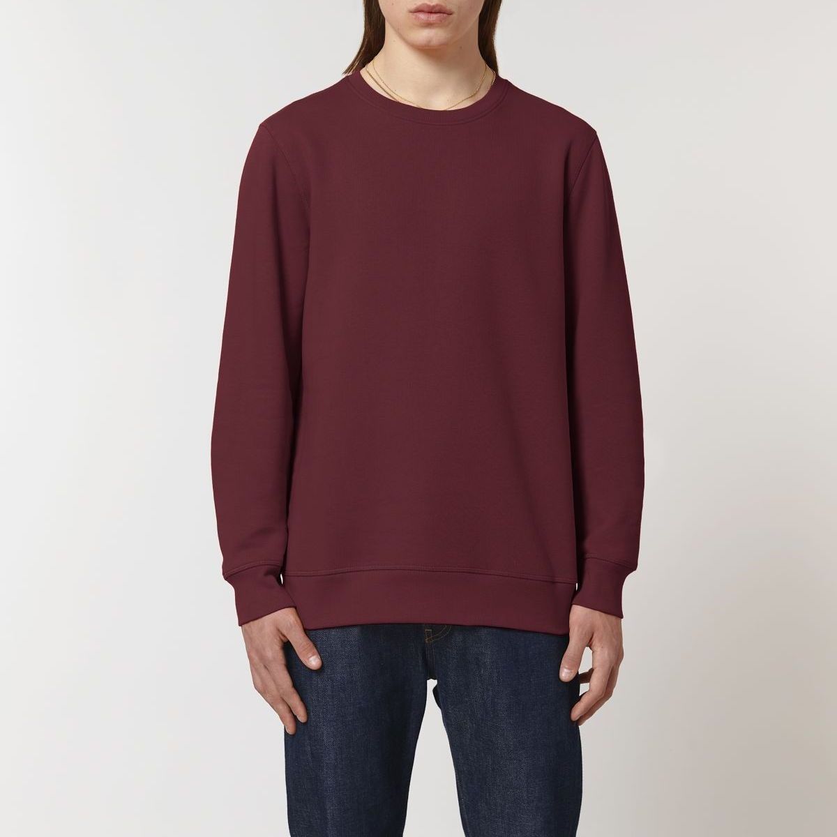 UNIPOLAR men vegan Sweater Rolin Burgundy