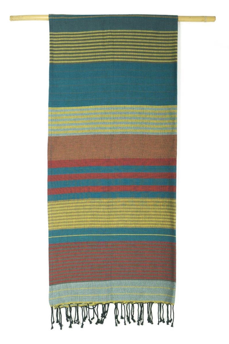 Karawan unisex vegan Towel Ebene Red Blue