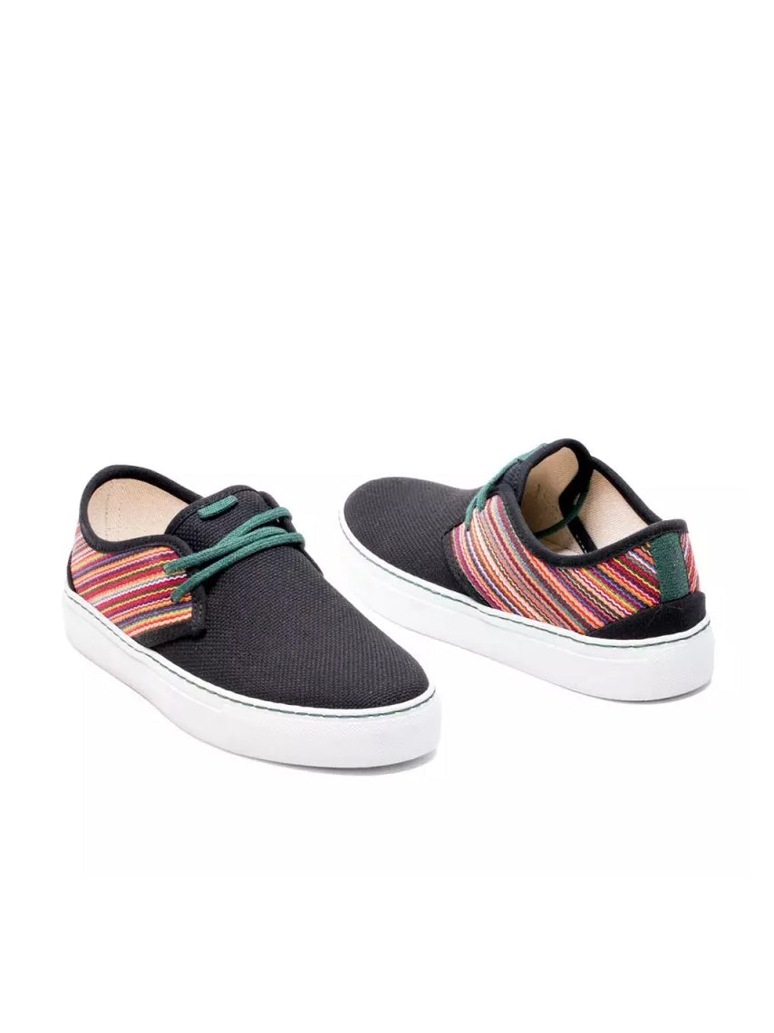 Vesica Piscis men vegan Sneakers Siddhartha Shanti Black