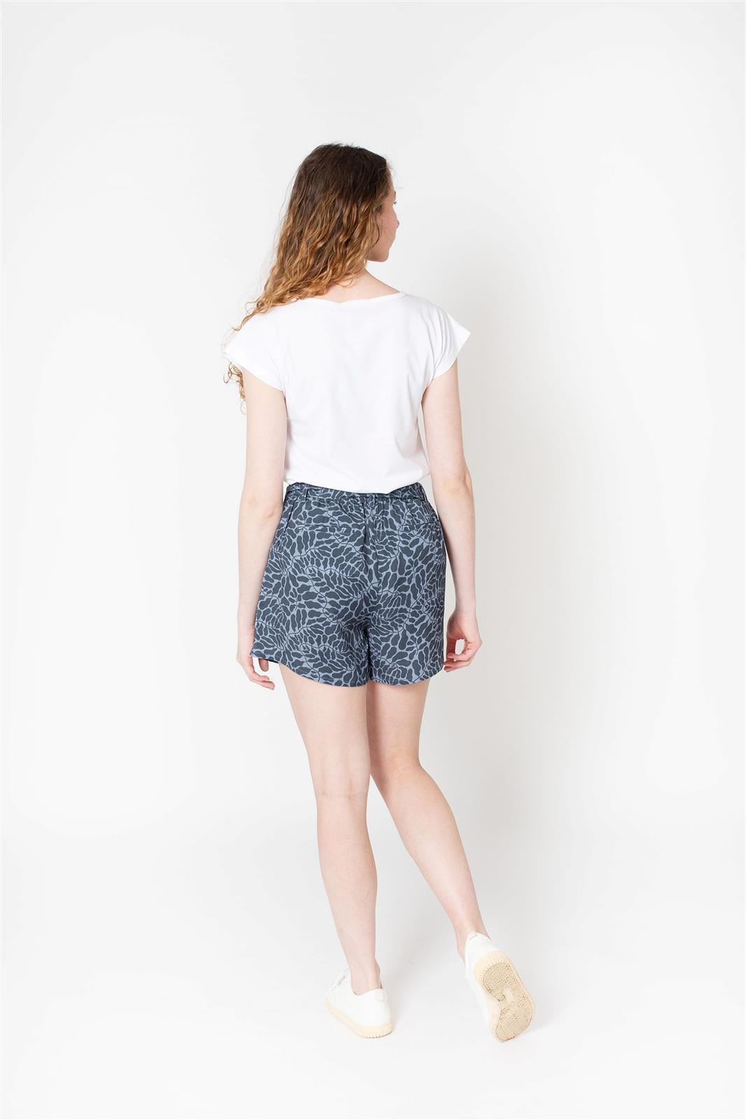 Zerum womens vegan Shorts Lilly Plants