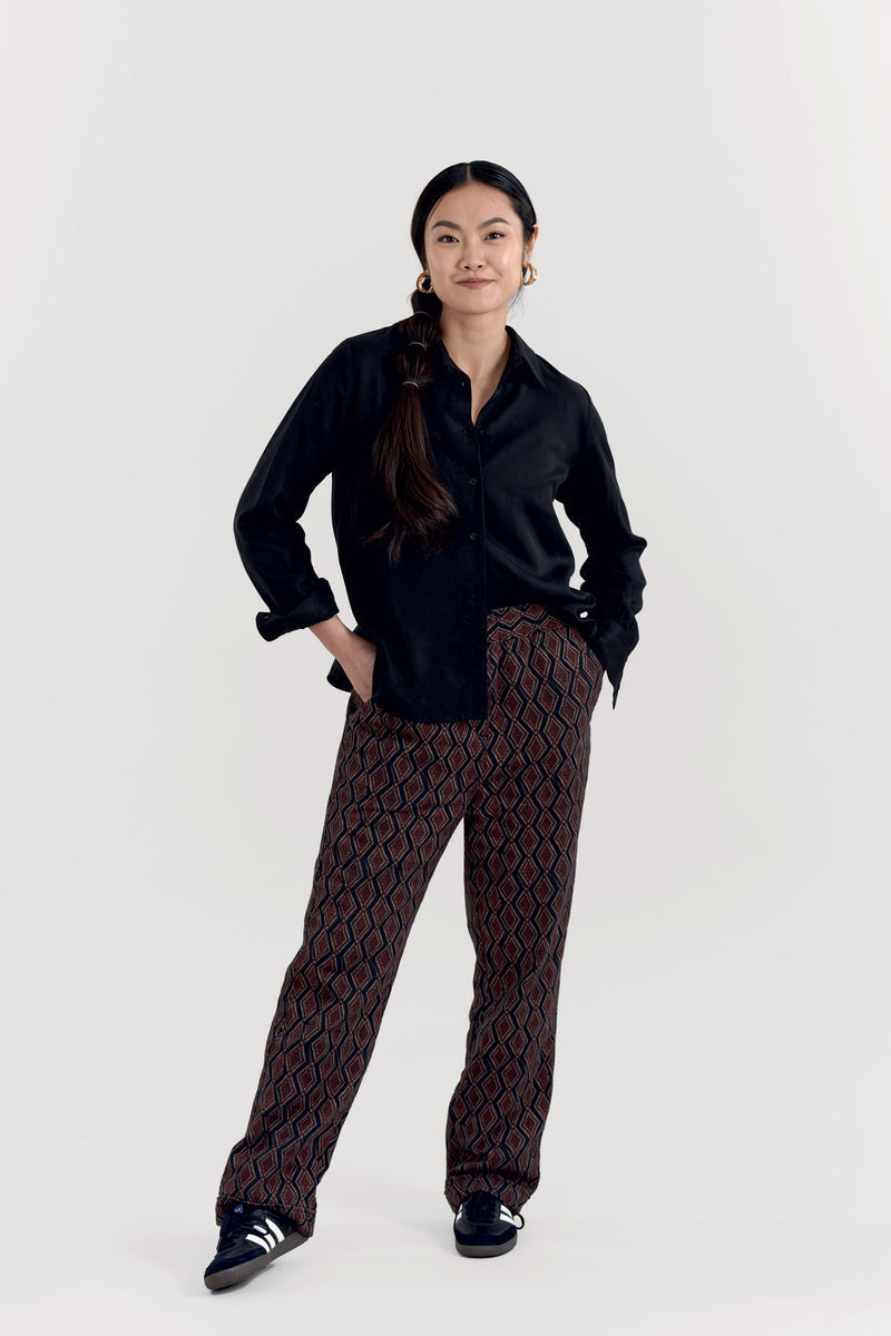 KOMODO Blouse Kenji Zwart