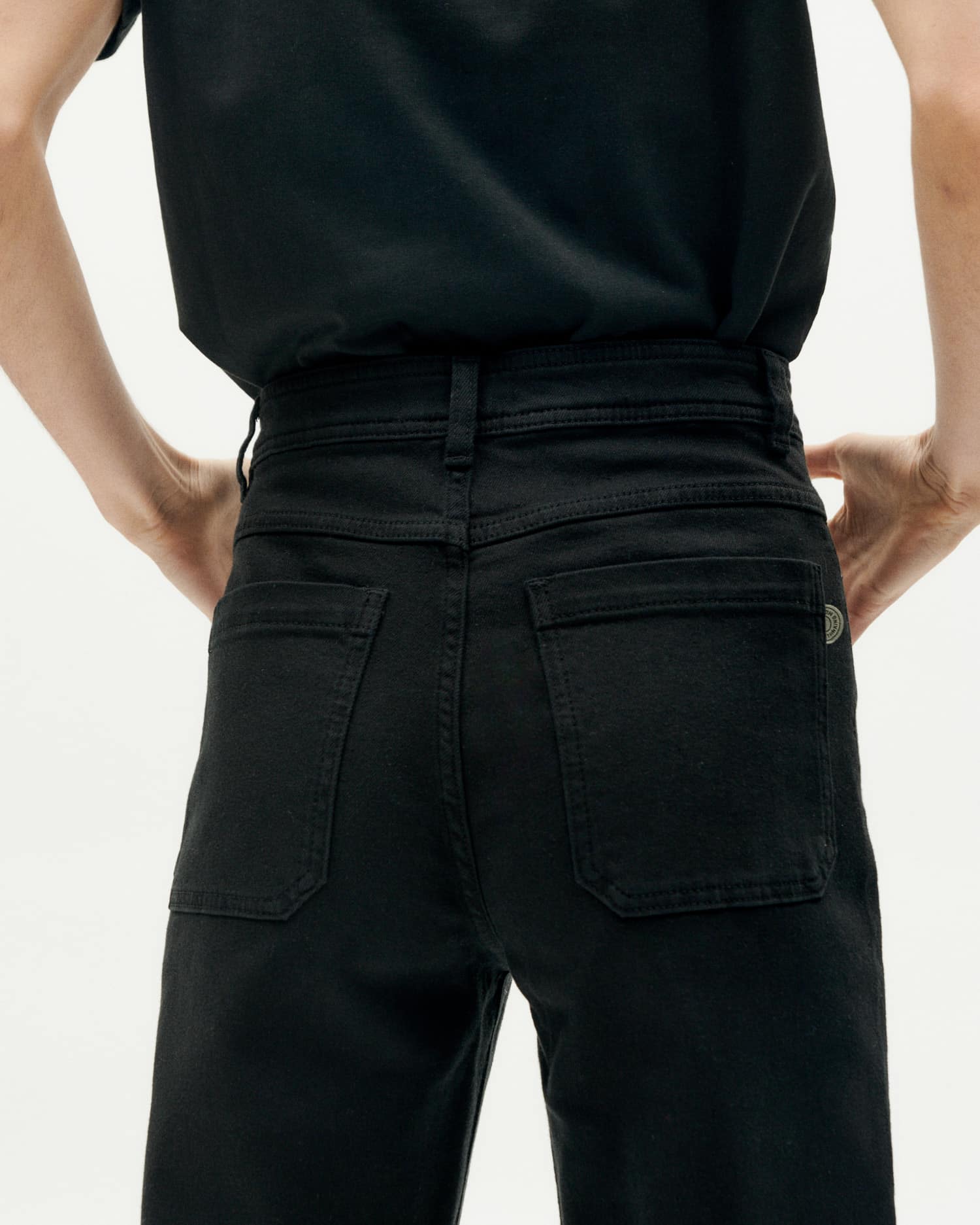 Thinking MU womens vegan Jeans Theresa Black