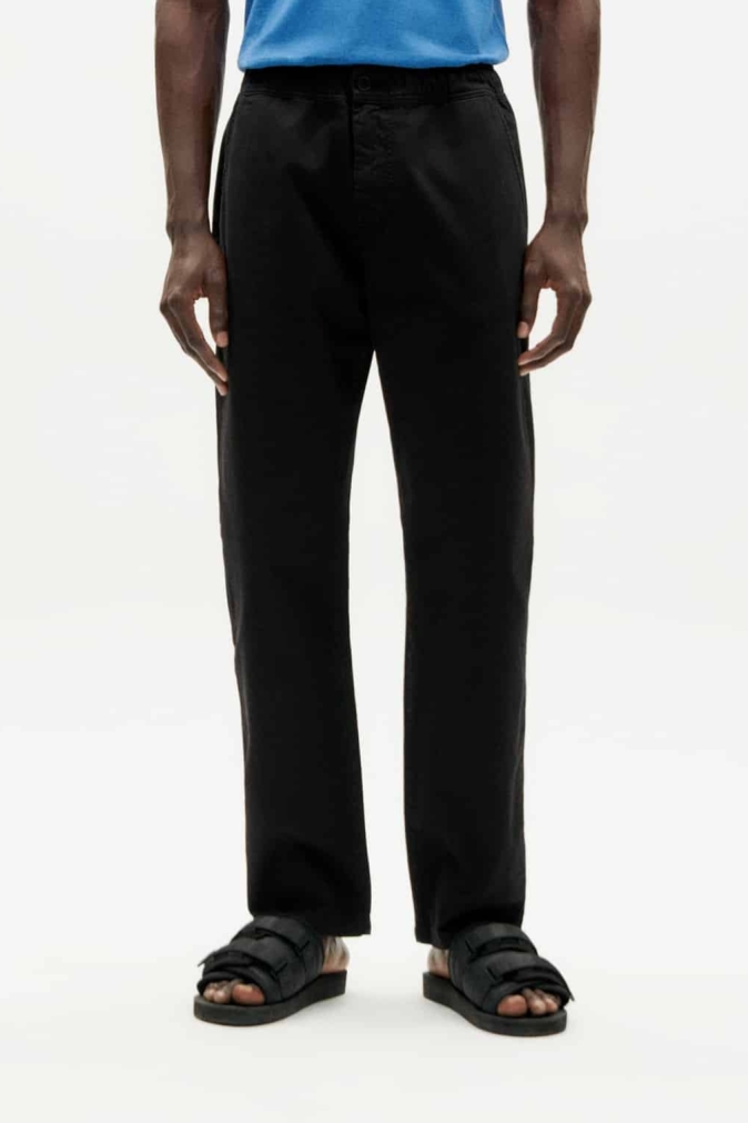 Image of Thinking MU mannen vegan Broek Light Travel Zwart