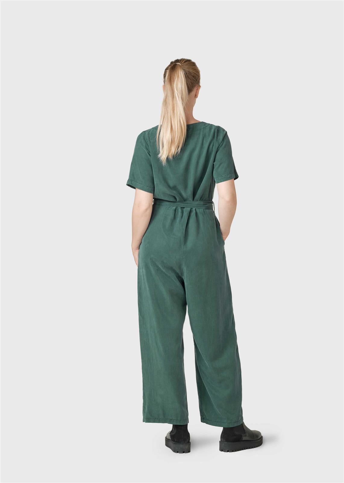 Klitmøller womens vegan Jumpsuit Marna Moss Green