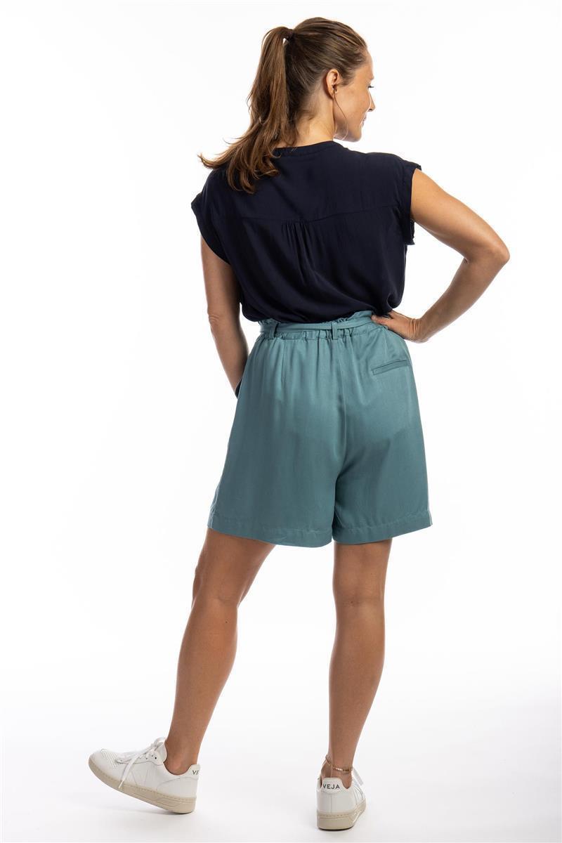 Zerum womens vegan Blouse Ines Navy