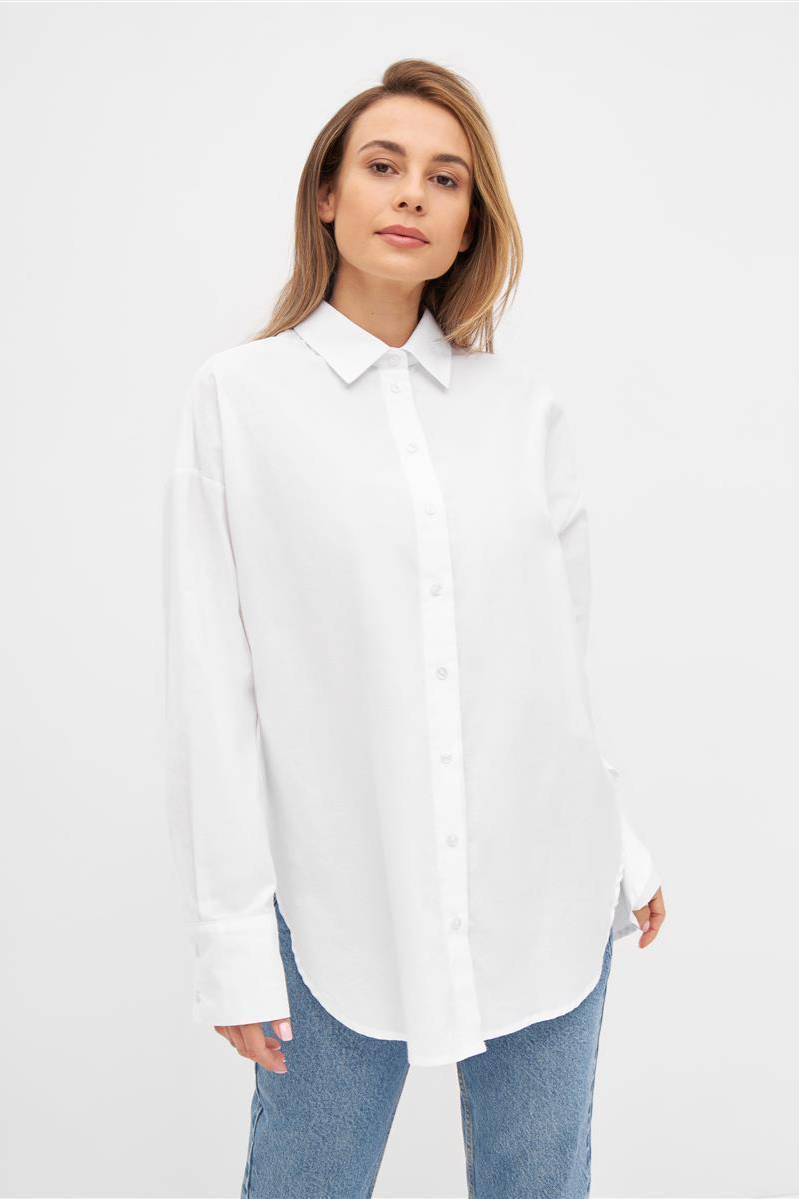 Givn Damen vegan Bluse Cosima Weiß