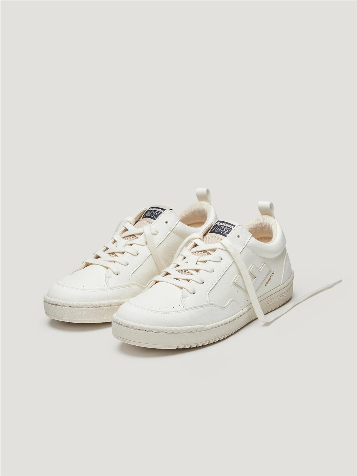 Flamingos Life men vegan Sneakers Roland V.10 Triple Panna