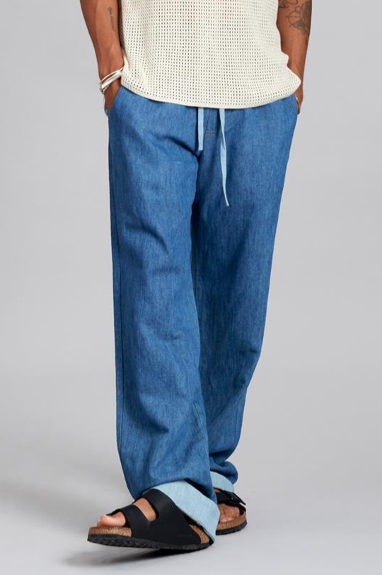 KOMODO Herren vegan Hose Joshua Mid Wash Blau