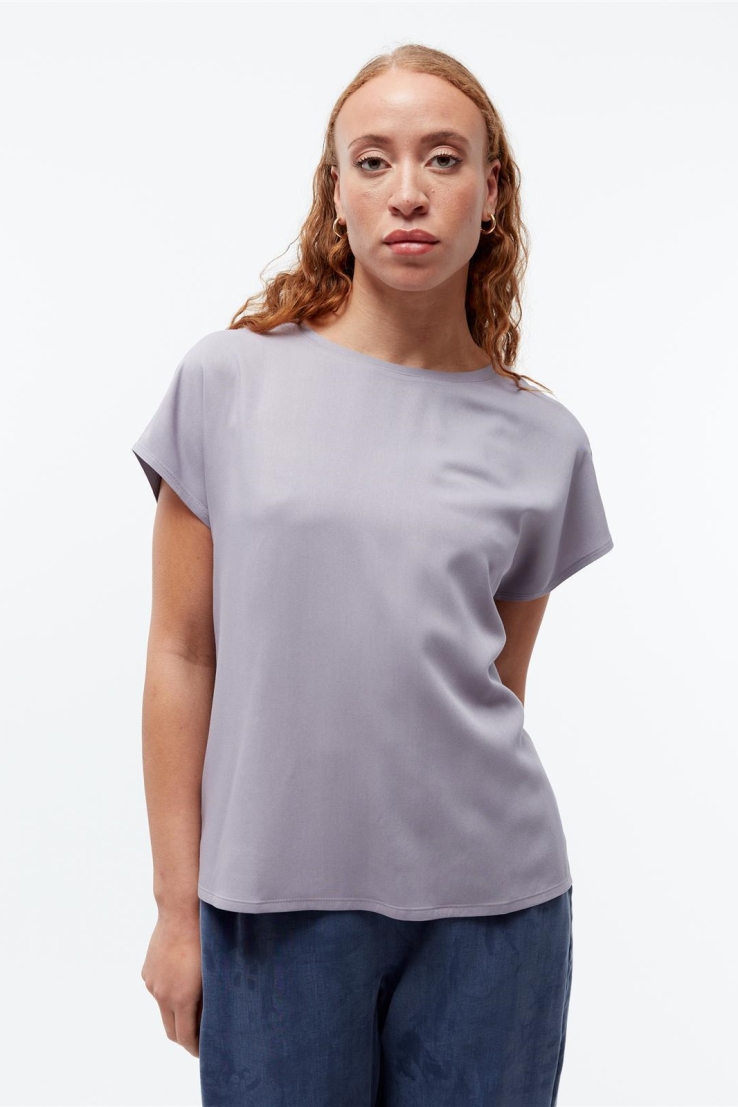 Givn Damen vegan Oberteil Fenna Flieder Grau