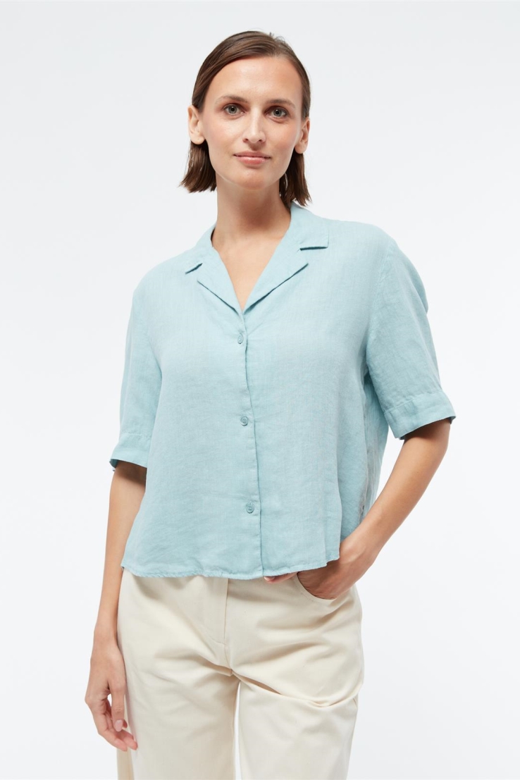 Image of Givn dames vegan Blouse Carol Irish Mint
