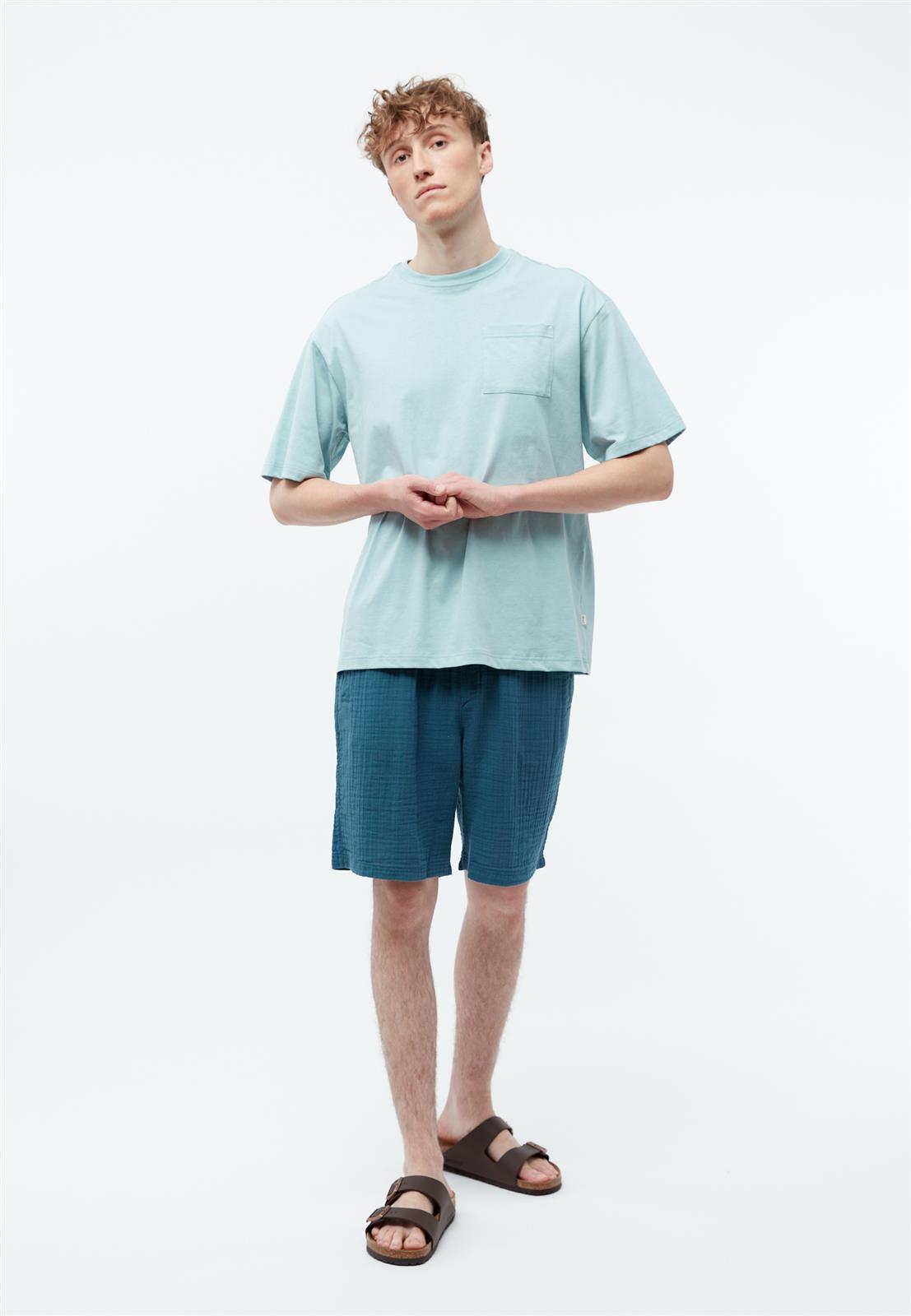 Givn men vegan Shorts Muslin Pascal Basalt