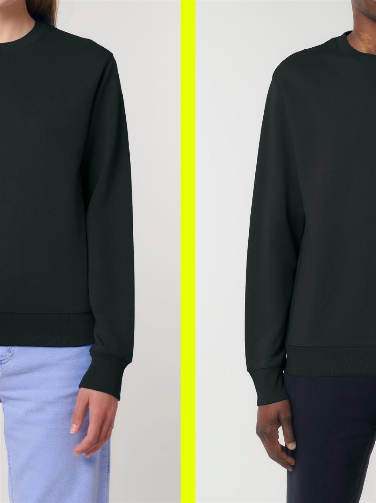 UNIPOLAR men vegan Sweatshirt Unisex Match Black