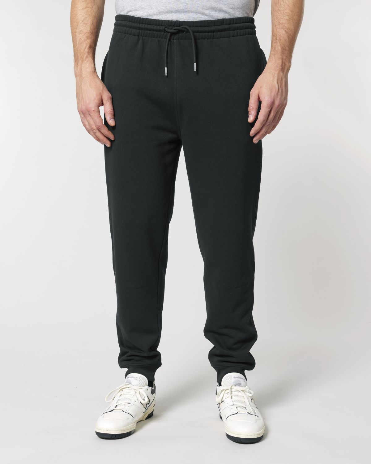 UNIPOLAR men vegan Sweatpants Basic Moving Black