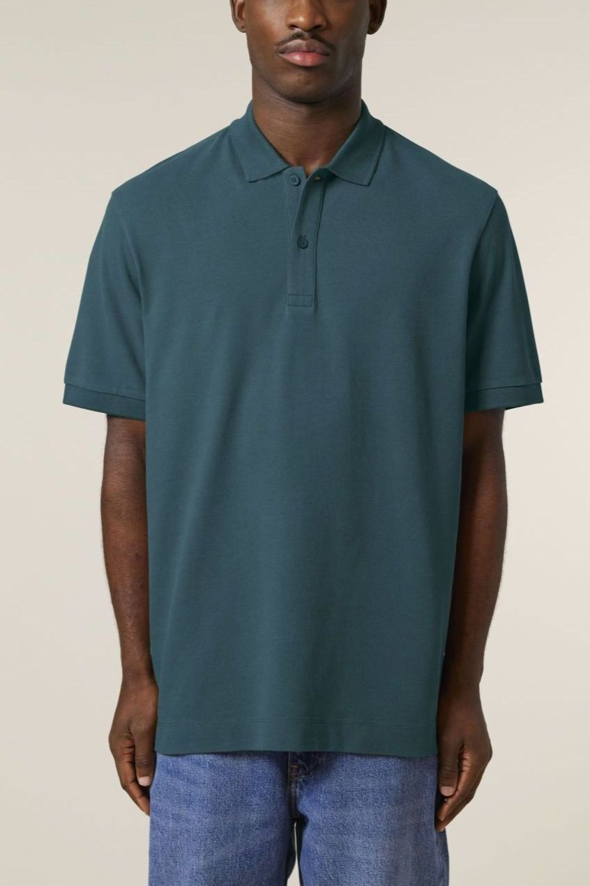 UNIPOLAR men vegan Polo Shirt Basic Prescott 2.0 Stargazer