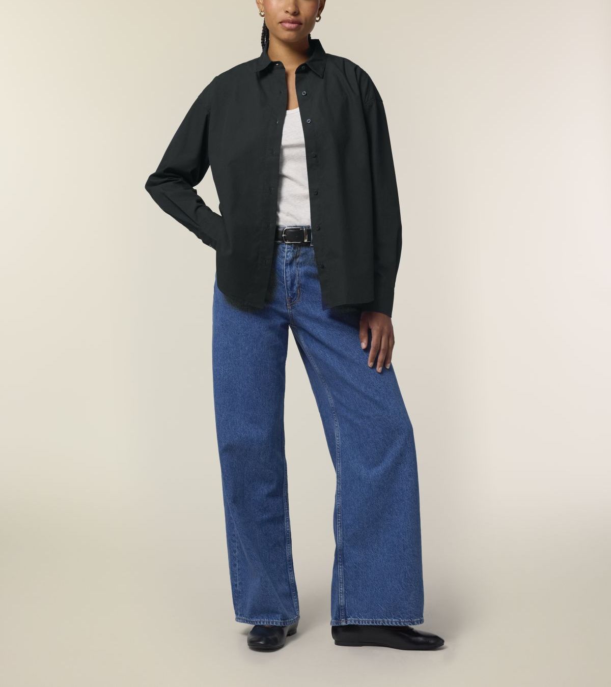 UNIPOLAR Blouse Basic Stijl Zwart