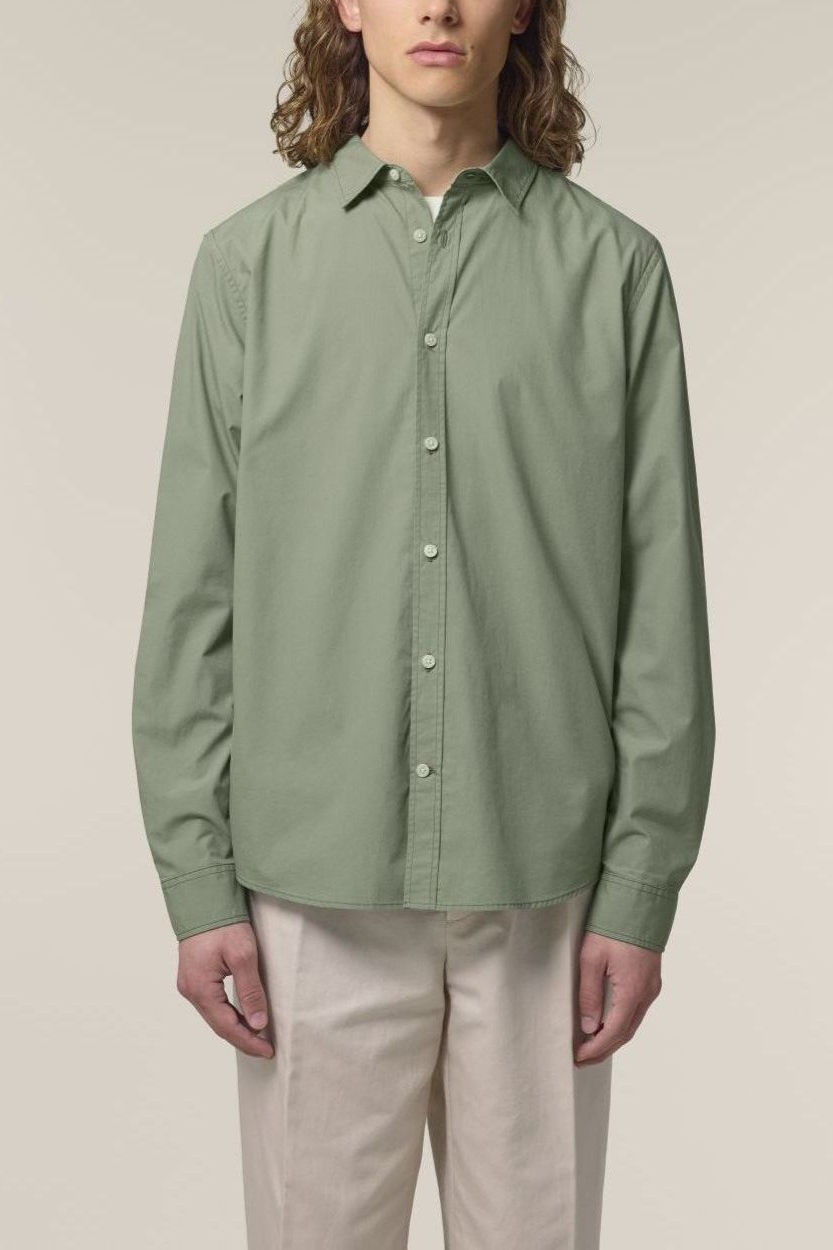 UNIPOLAR Herren vegan Shirt Basic Styling Khaki