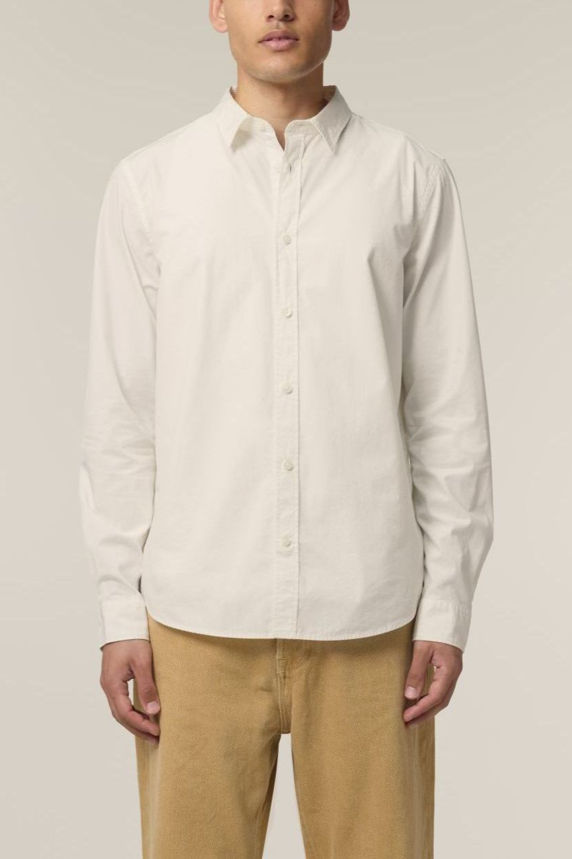 Image of UNIPOLAR mannen vegan Shirt Basic Styling Crème
