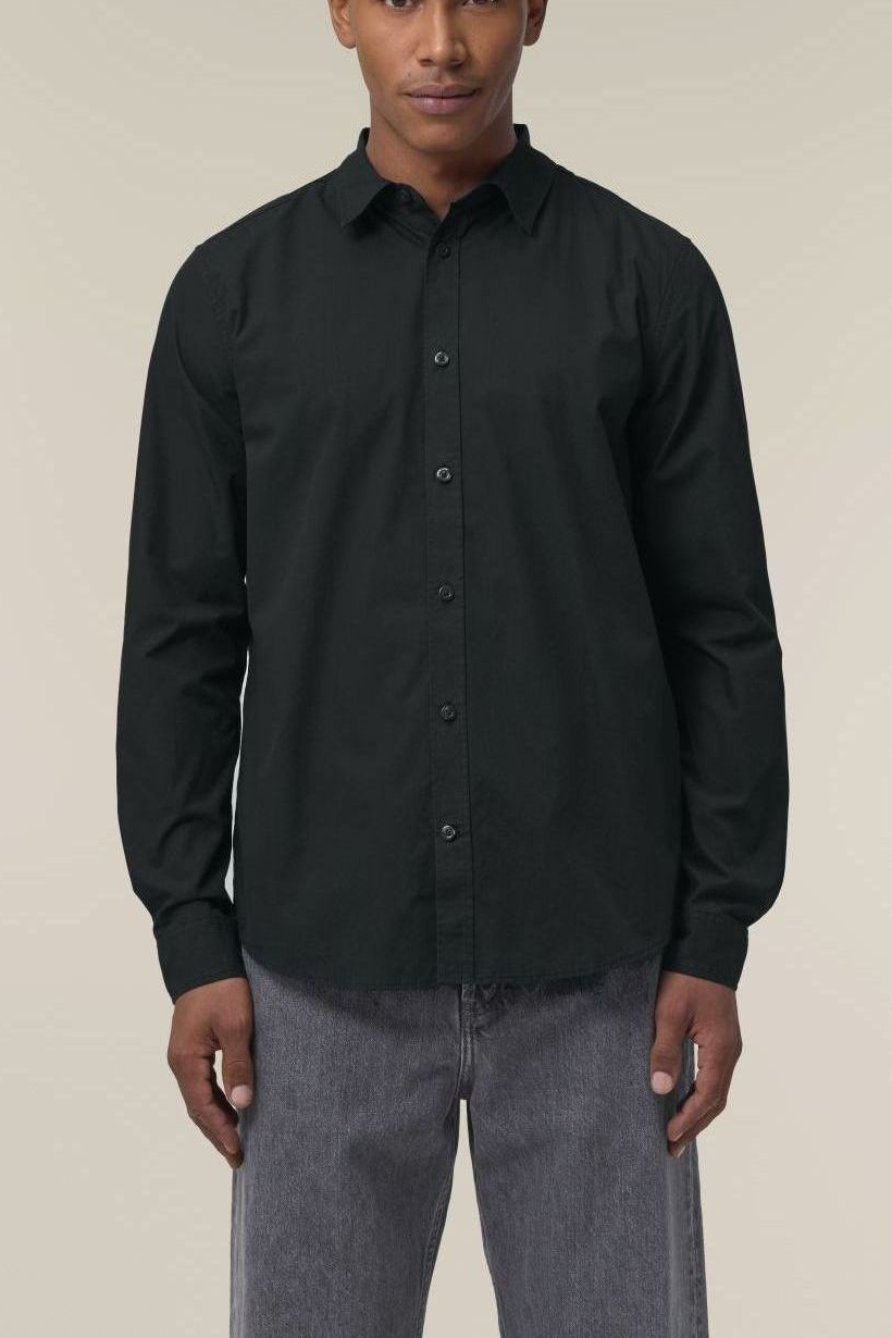 UNIPOLAR Herren vegan Shirt Basic Styling Schwarz