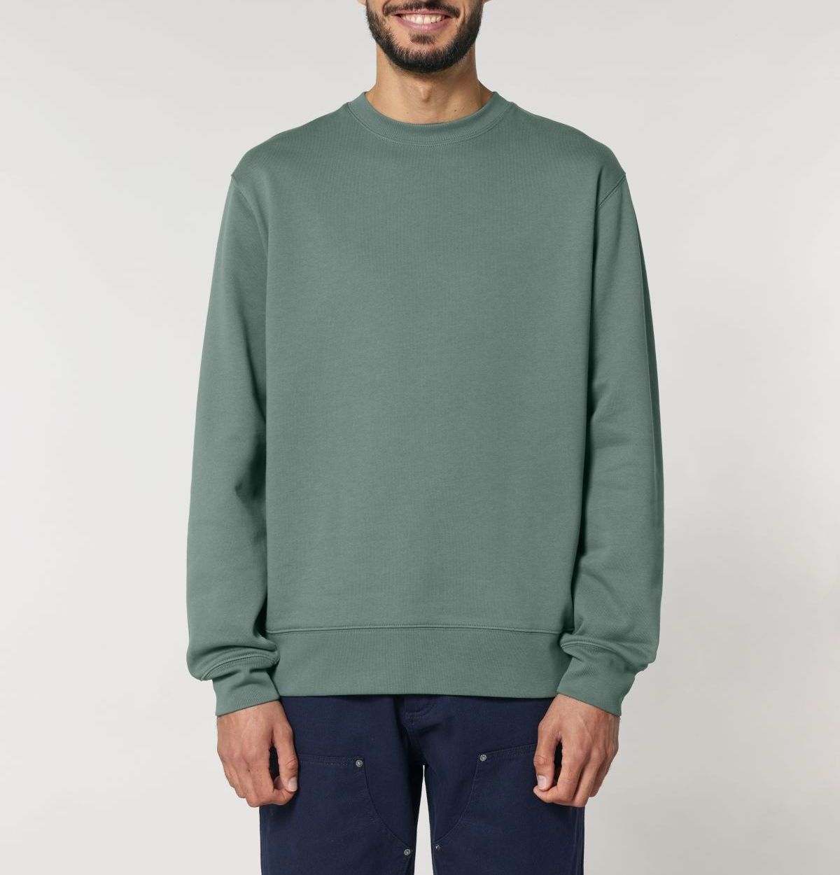 UNIPOLAR men vegan Sweater Basic Chess Green Bay