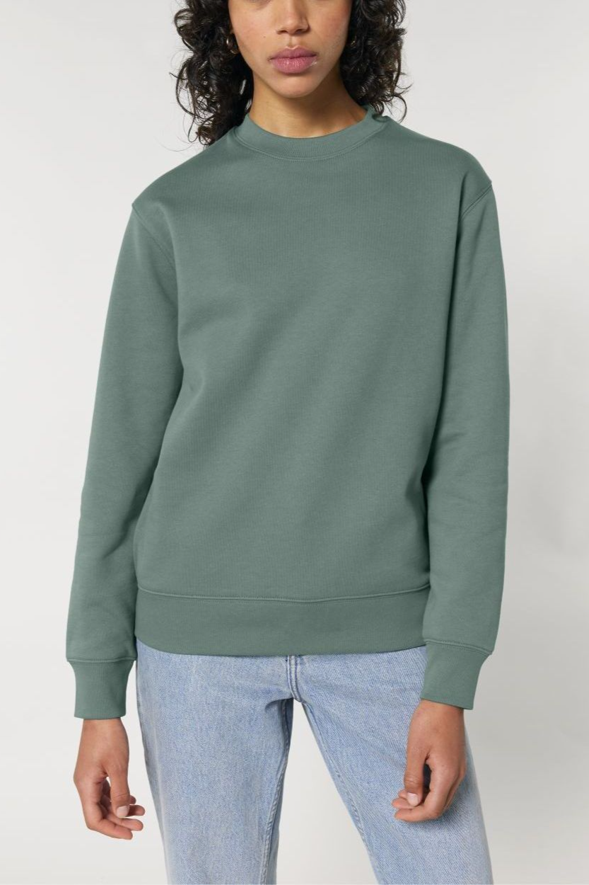 UNIPOLAR Herren vegan Pullover Basic Chess Green Bay