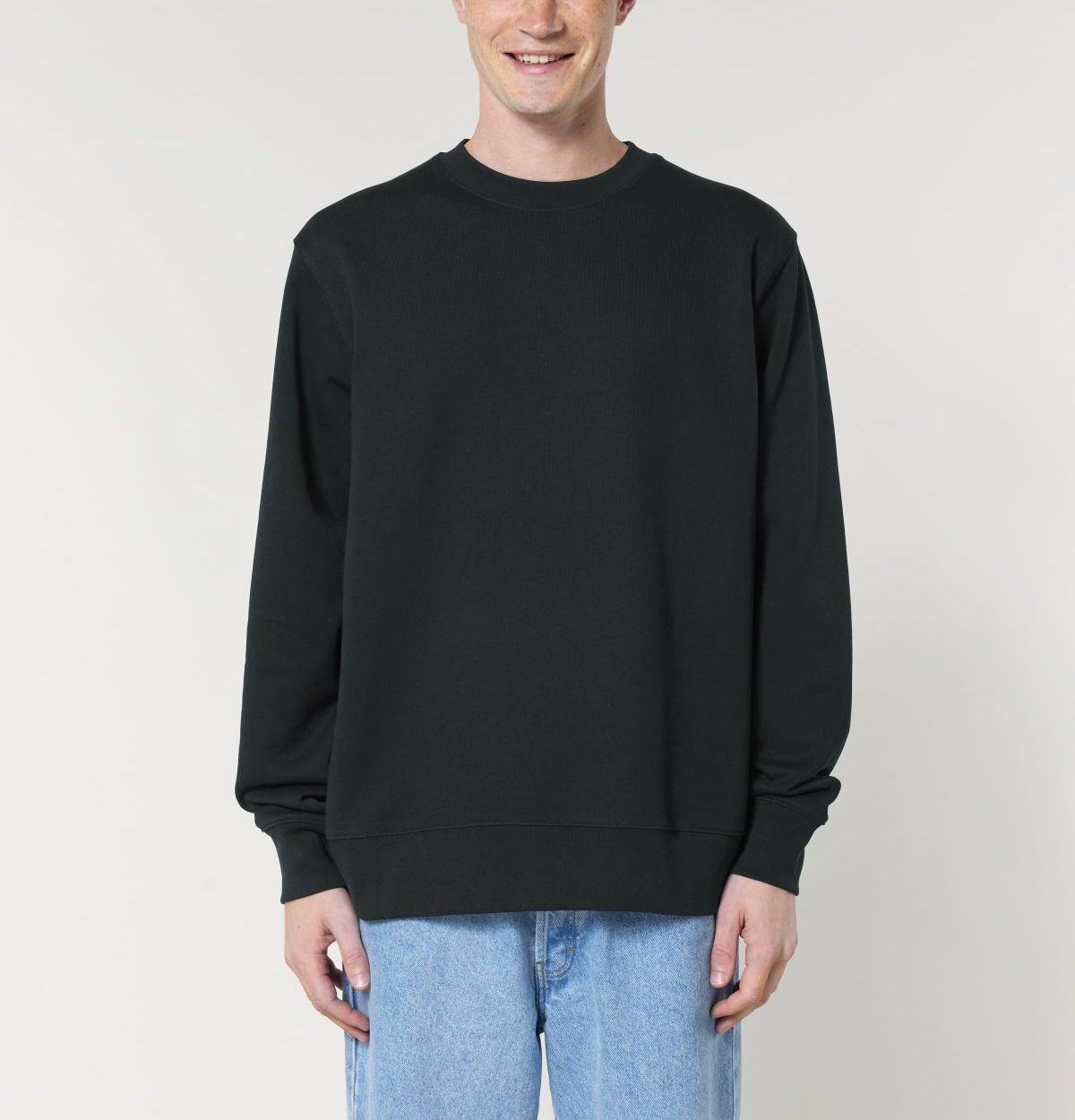 UNIPOLAR men vegan Sweater Basic Chess Black