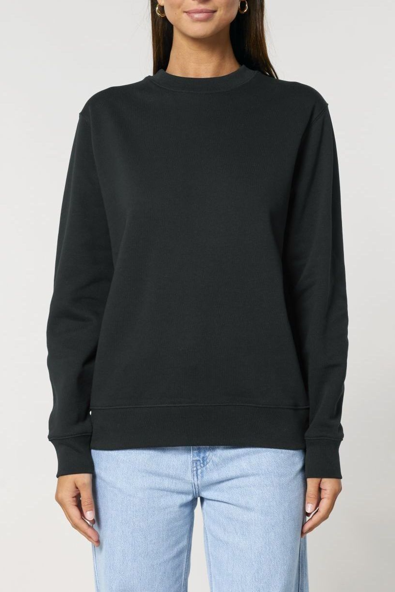 UNIPOLAR Herren vegan Pullover Basic Chess Schwarz