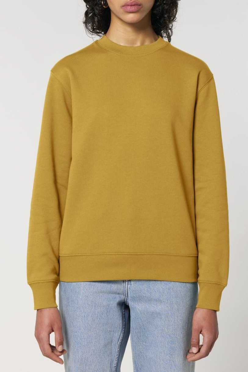 UNIPOLAR Herren vegan Pullover Basic Chess Ocker